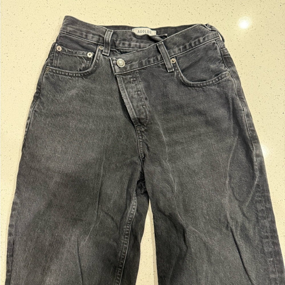 Agolde Women’s Black Wash Denim Jeans